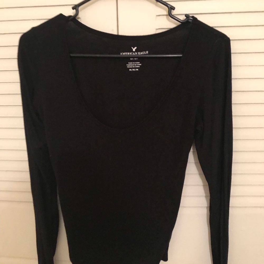 American Eagle Long Sleeve Crop Top